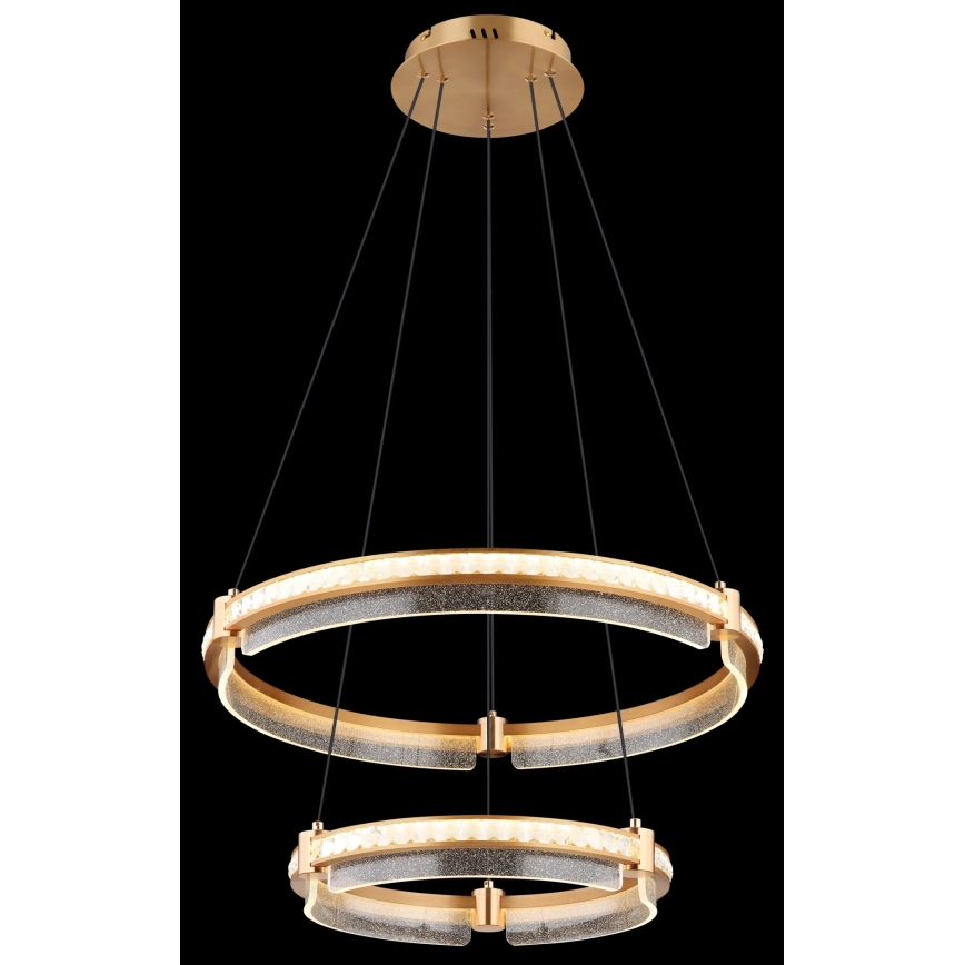 Globo - LED Prigušivi kristalni luster na sajli LED/78W/230V 2700K-6000K + Daljinski upravljač