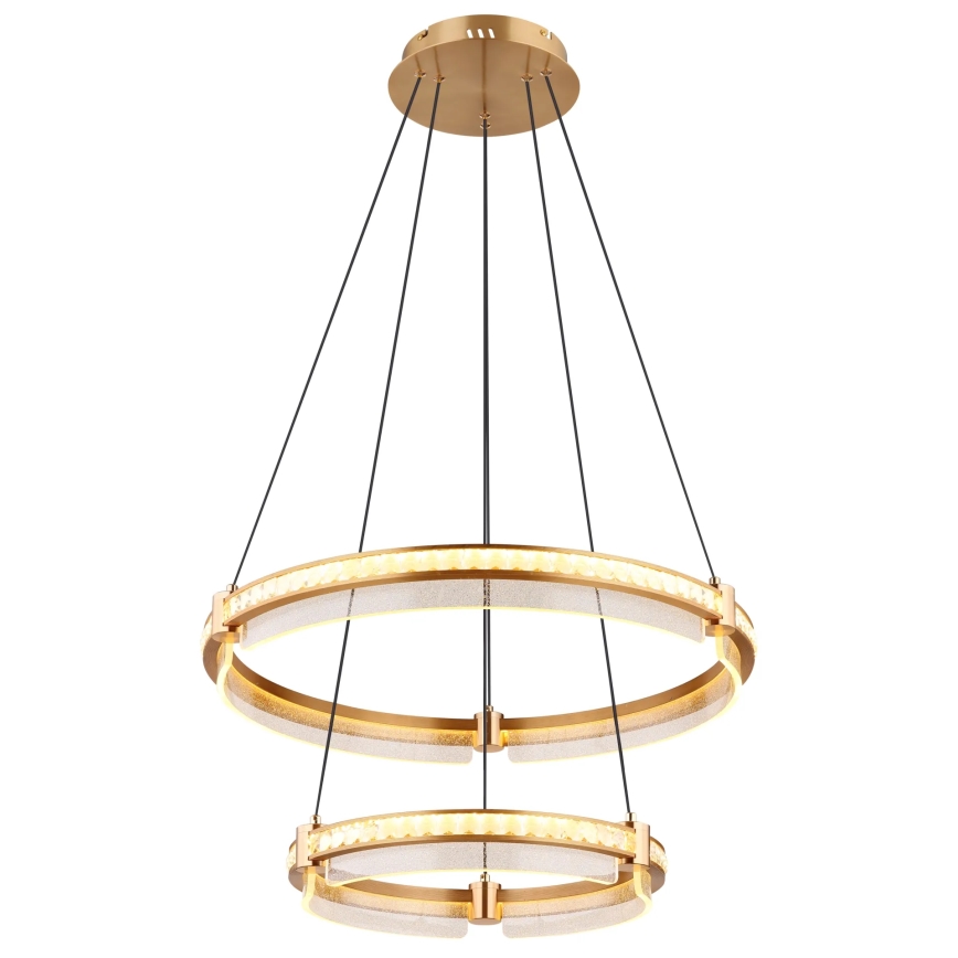 Globo - LED Prigušivi kristalni luster na sajli LED/78W/230V 2700K-6000K + Daljinski upravljač