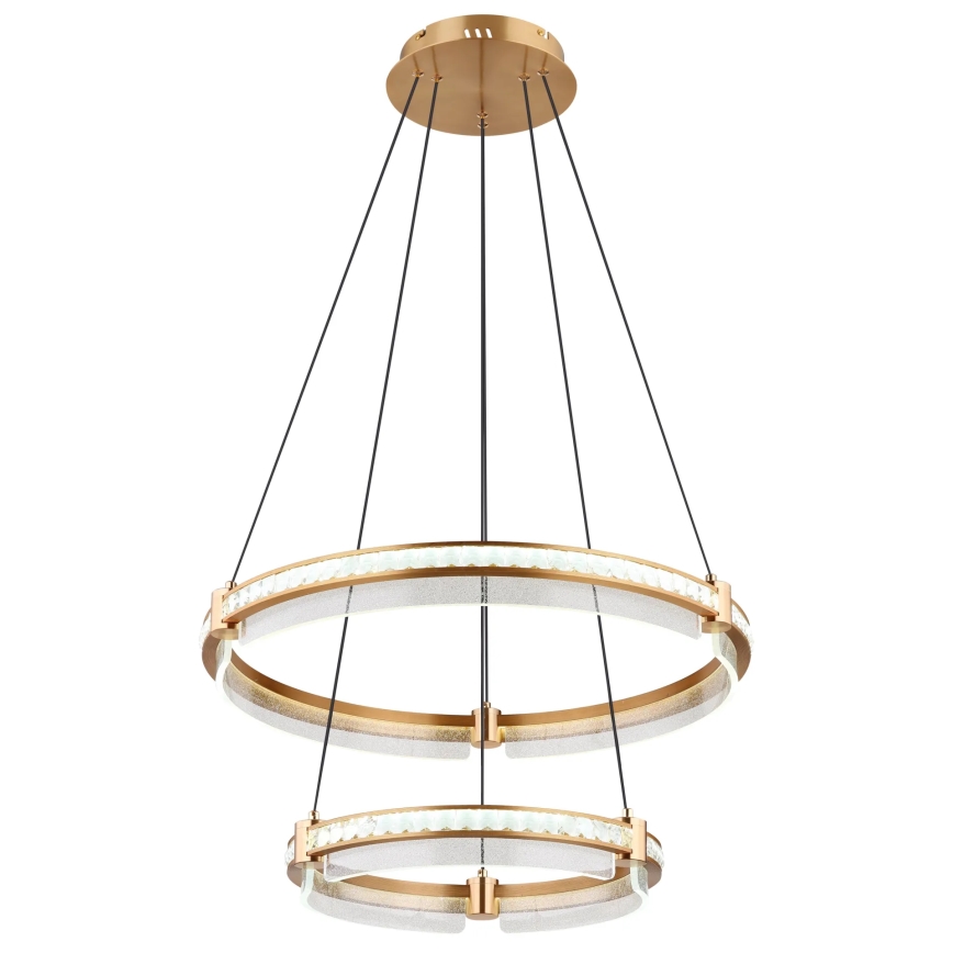 Globo - LED Prigušivi kristalni luster na sajli LED/78W/230V 2700K-6000K + Daljinski upravljač