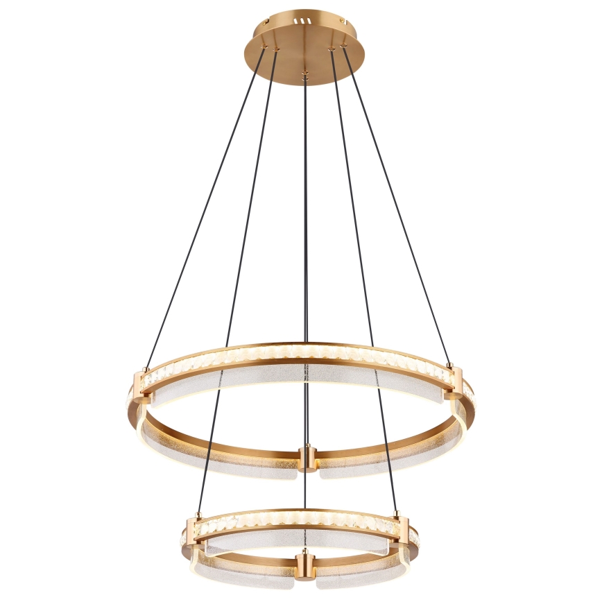 Globo - LED Prigušivi kristalni luster na sajli LED/78W/230V 2700K-6000K + Daljinski upravljač