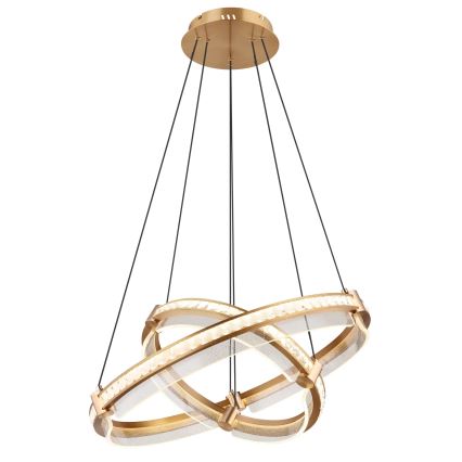Globo - LED Prigušivi kristalni luster na sajli LED/78W/230V 2700K-6000K + Daljinski upravljač