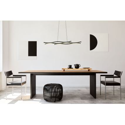 Globo - LED luster na sajli LED/35W/230V crno