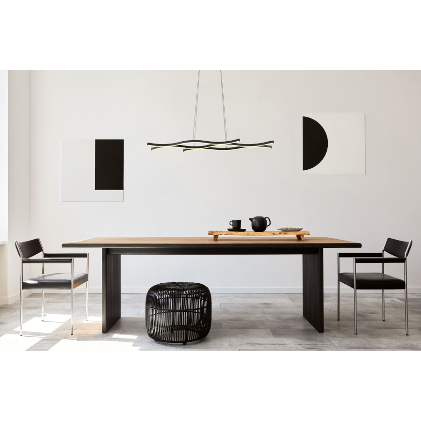 Globo - LED luster na sajli LED/35W/230V crno