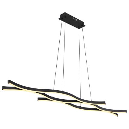 Globo - LED luster na sajli LED/35W/230V crno