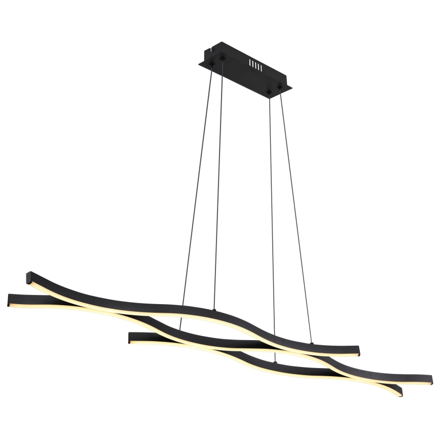 Globo - LED luster na sajli LED/35W/230V crno