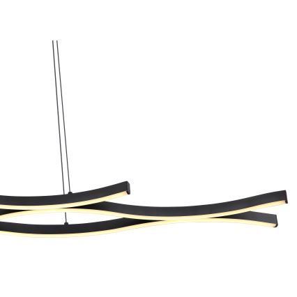 Globo - LED luster na sajli LED/35W/230V crno