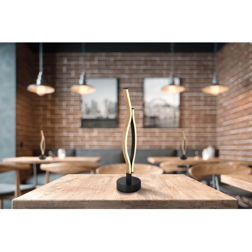 Globo - LED Stona lampa LED/12W/230V crno/braon