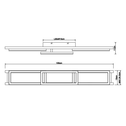 Globo - LED Prigušiva plafonjera LED/30W/230V 2700-6500K + Daljinski upravljač