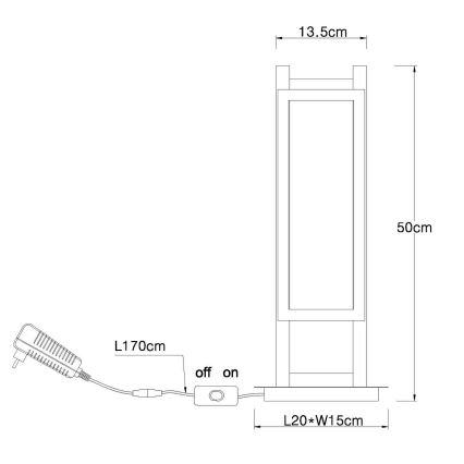 Globo - LED Stona lampa LED/20W/230V