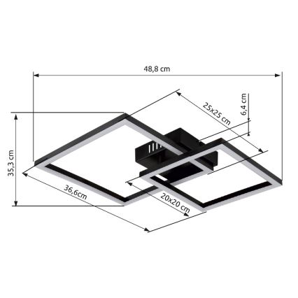 Globo - LED Plafonjera LED/20W/230V 3000K