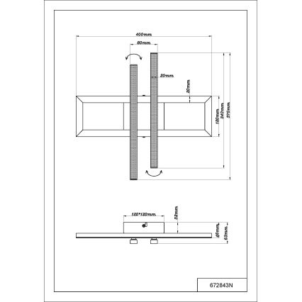 Globo - LED Plafonjera LED/24W/230V 4000K mat krom