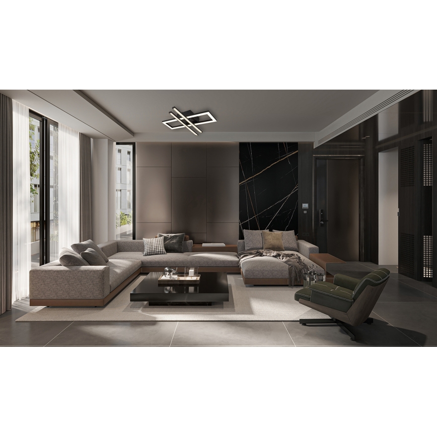 Globo - LED Plafonjera LED/24W/230V 4000K crno