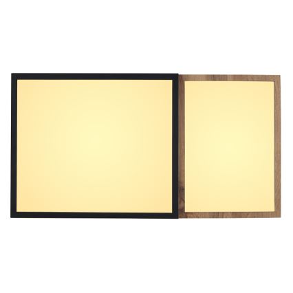 Globo 67286-30 - LED stropna svetiljka GUNDI LED/30W/230V 35x65 cm braon/crna