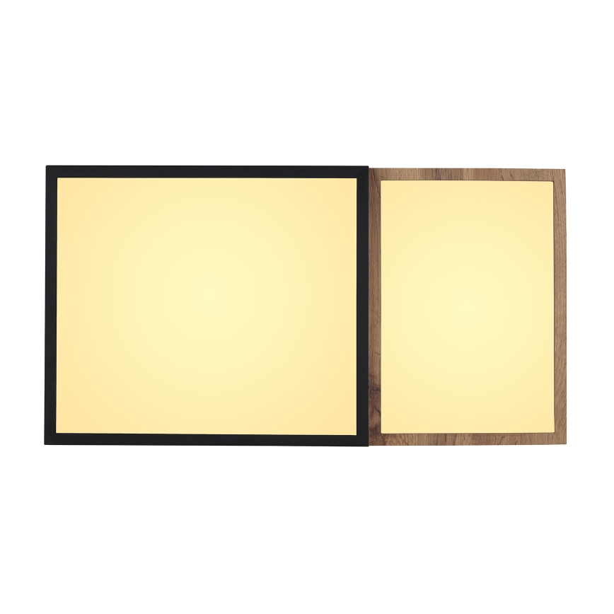 Globo 67286-30 - LED stropna svetiljka GUNDI LED/30W/230V 35x65 cm braon/crna