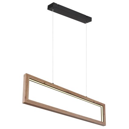 Globo 67287H - LED luster na sajli MANDERA LED/24W/230V braon