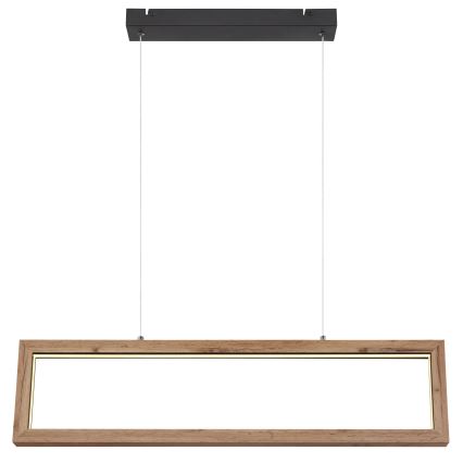 Globo 67287H - LED luster na sajli MANDERA LED/24W/230V braon