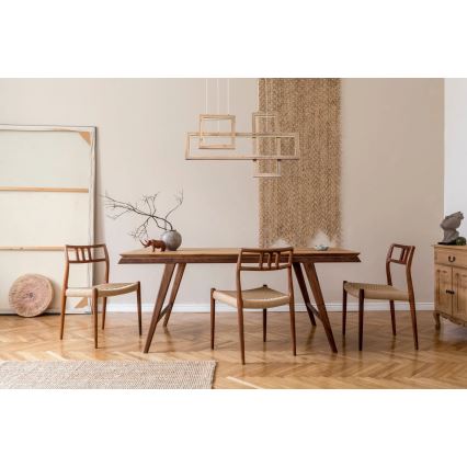 Globo 67287H1 - LED Luster na sajli MANDERA LED/40W/230V braon