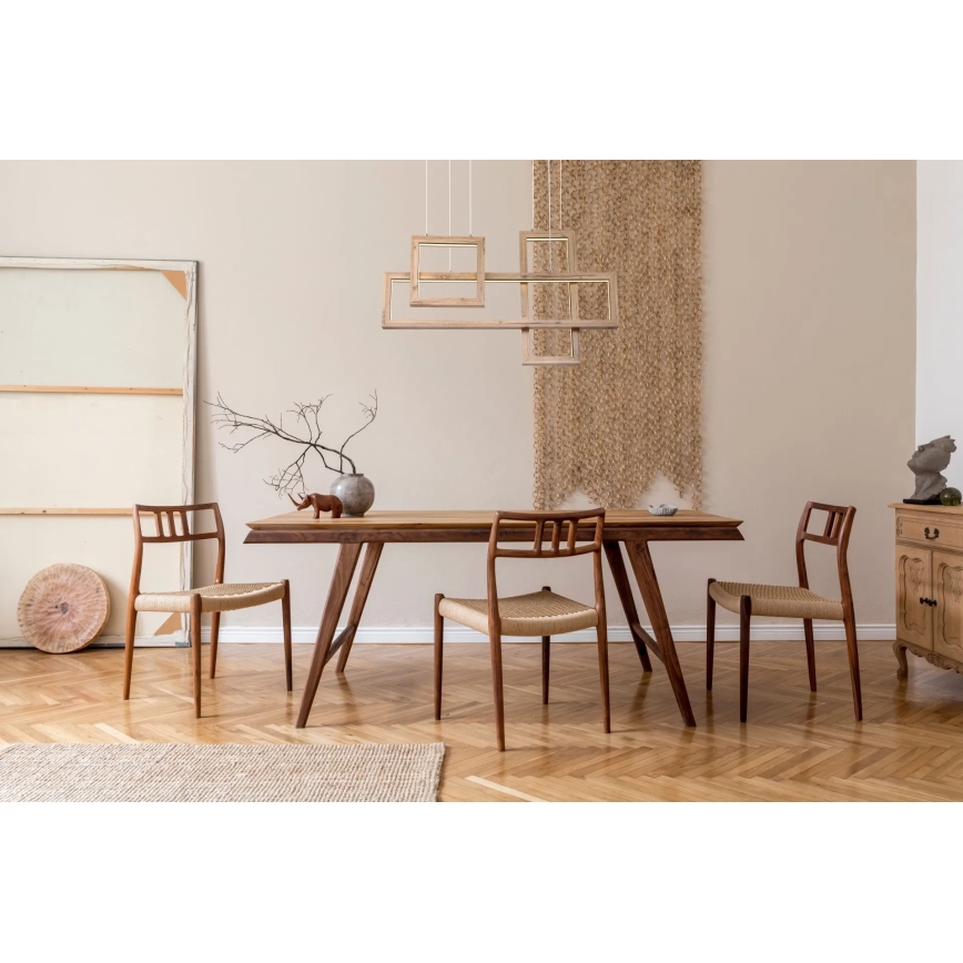 Globo 67287H1 - LED Luster na sajli MANDERA LED/40W/230V braon