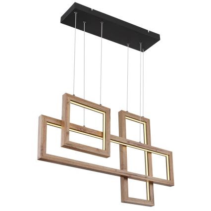 Globo 67287H1 - LED Luster na sajli MANDERA LED/40W/230V braon