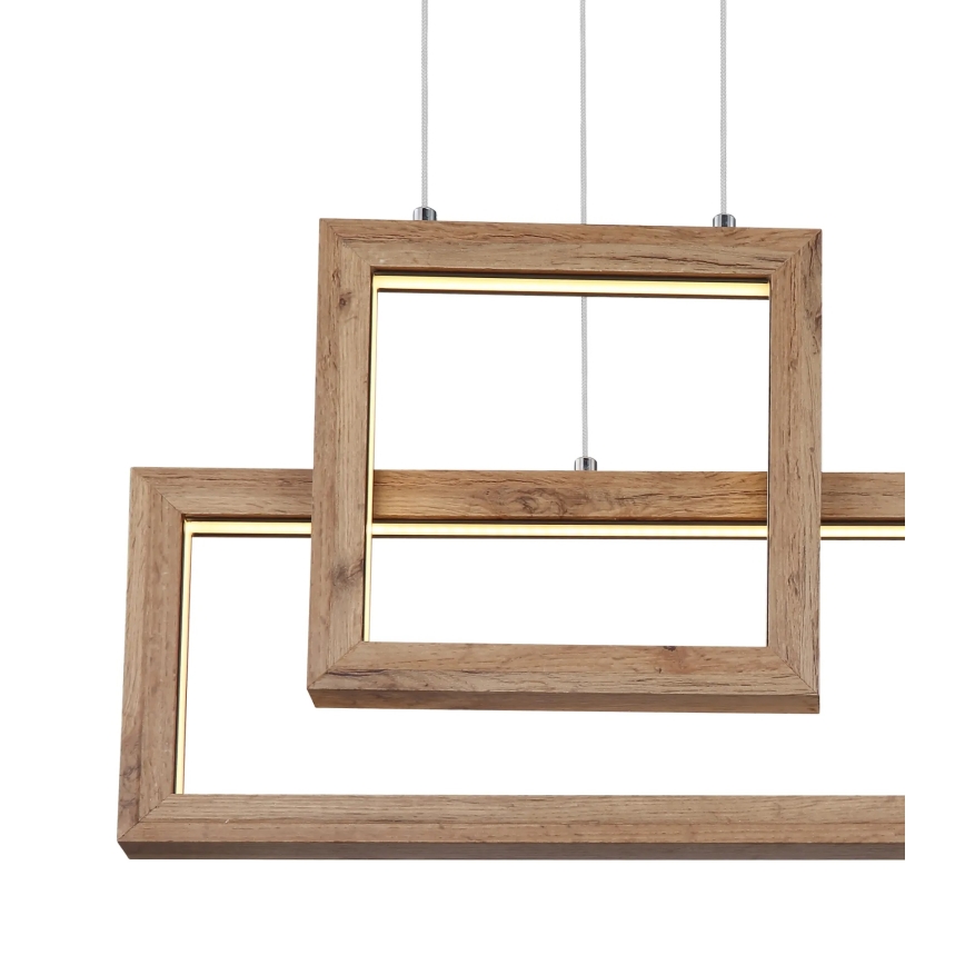 Globo 67287H1 - LED Luster na sajli MANDERA LED/40W/230V braon