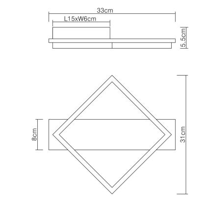 Globo - LED Plafonjera LED/12W/230V