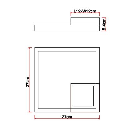 Globo - LED Plafonjera LED/12W/230V