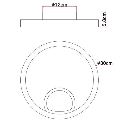 Globo - LED Plafonjera LED/12W/230V