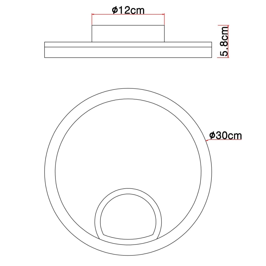 Globo - LED Plafonjera LED/12W/230V