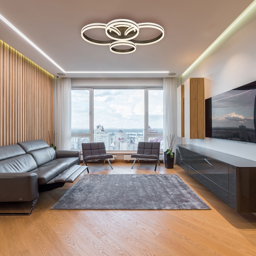 Globo - LED Prigušiva plafonjera LED/90W/230V 2700K-6000K + Daljinski upravljač
