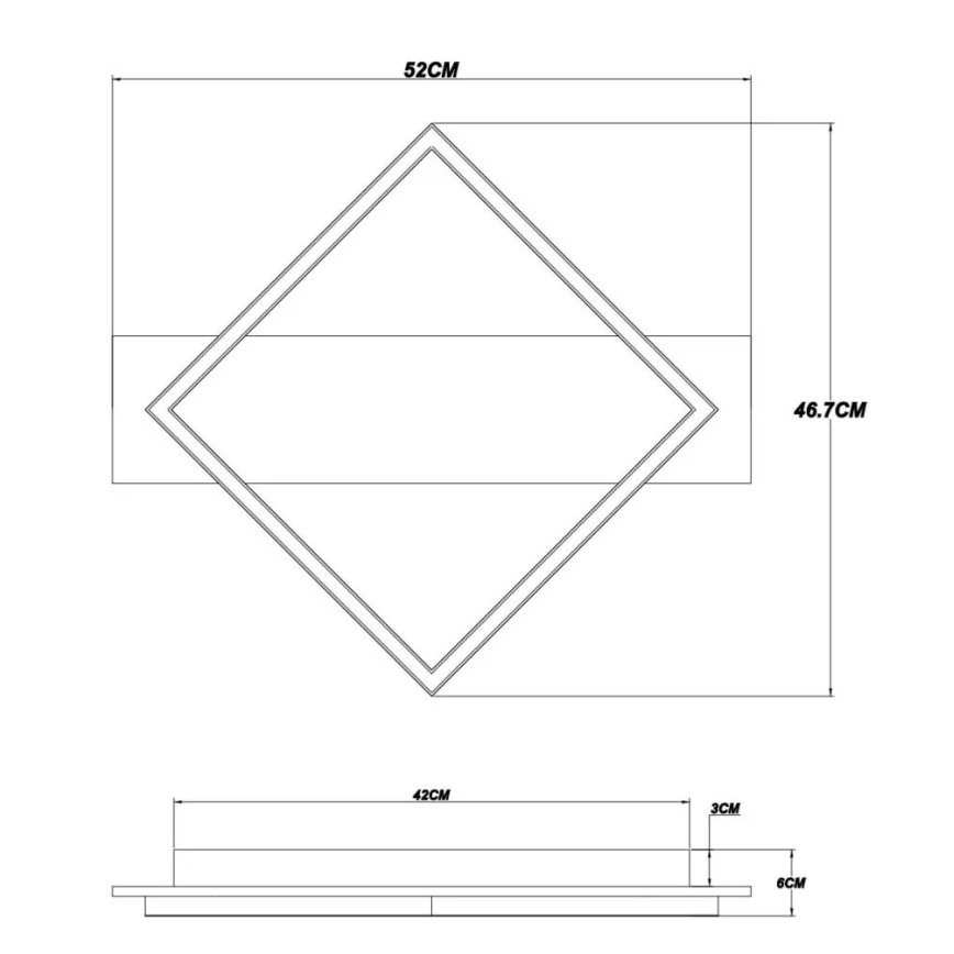 Globo - LED Plafonjera LED/18W/230V
