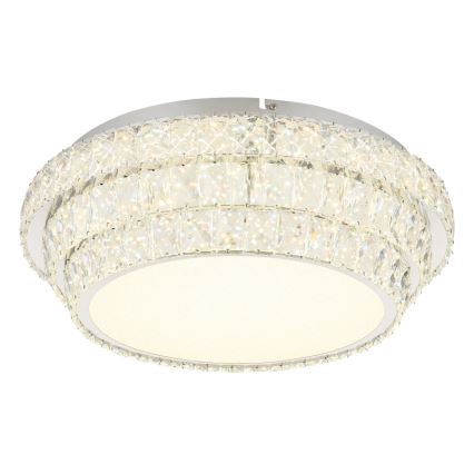 Globo - LED prigušiva plafonska svetiljka LED/48W/230V 2700-6000K Ø 50 cm bela + daljinski upravljač