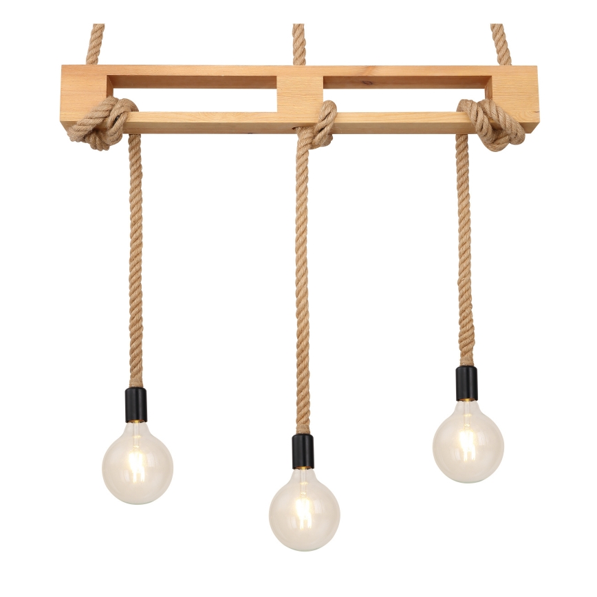 Globo - Luster na sajli 3xE27/60W/230V bor