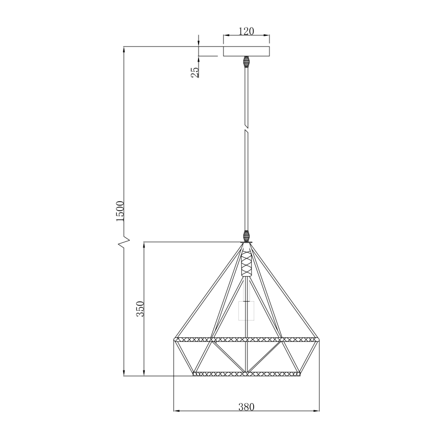 Globo 69029 - Luster na sajli ULLEU 1xE27/60W/230V