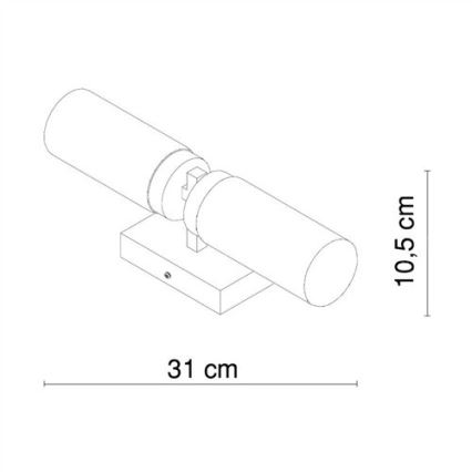 Globo - Kupatilsko zidno svetlo 2xE14/40W/230V IP44