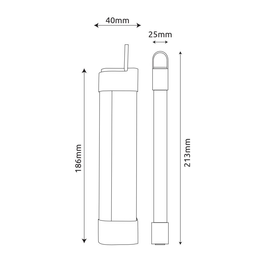 Globo - LED punjivo svetlo za montiranje ispod ormarića 3 u 1 LED/2W/5V 3000/4000/7000K 800 mAh