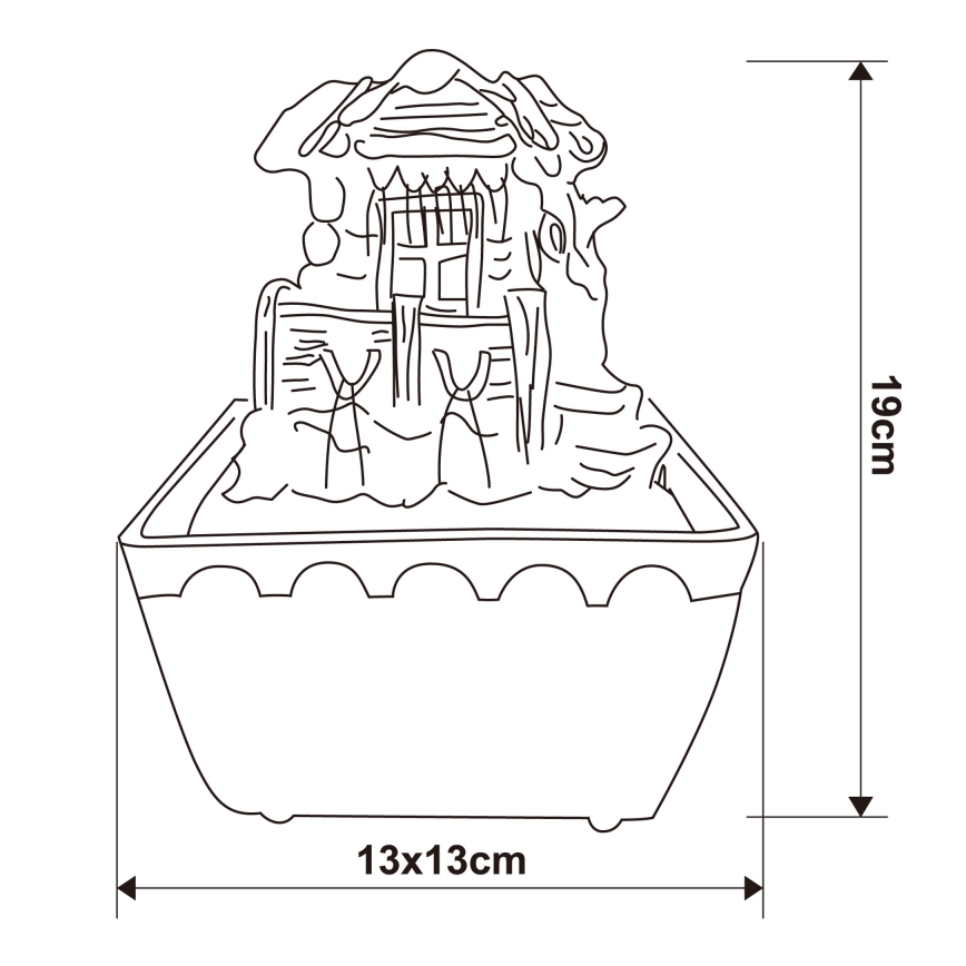 Globo - LED RGB Dekorativna fontana LED/0,13W/230V