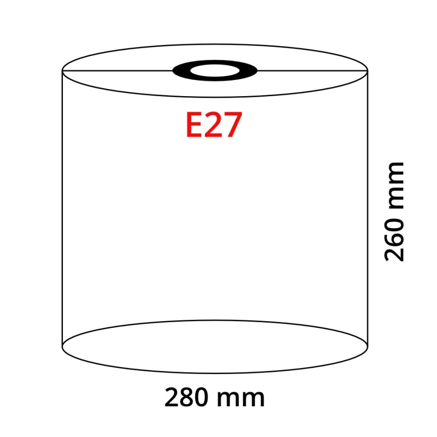 Globo - Abažur za luster E27 pr. 28 cm