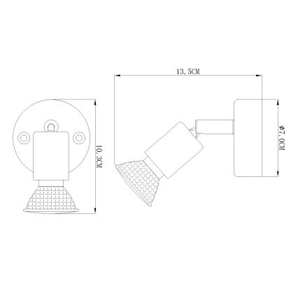 Globo - Dečija LED zidna lampa 1xGU10/3W/230V