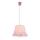 Globo - Dečiji luster na sajli 1xE27/60W/230V roze