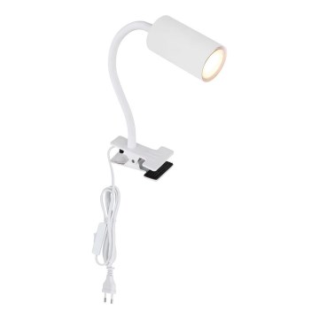Globo - Fleksibilna lampa sa štipaljkom 1xGU10/25W/230V bela