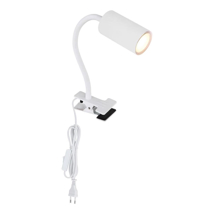 Globo - Fleksibilna lampa sa štipaljkom 1xGU10/25W/230V bela