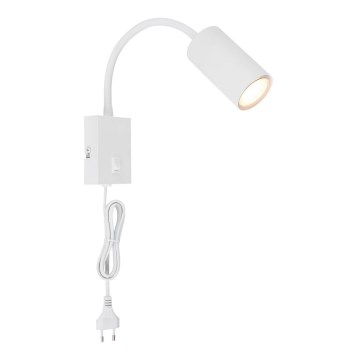 Globo - Fleksibilna zidna lampa 1xGU10/25W/230V bela