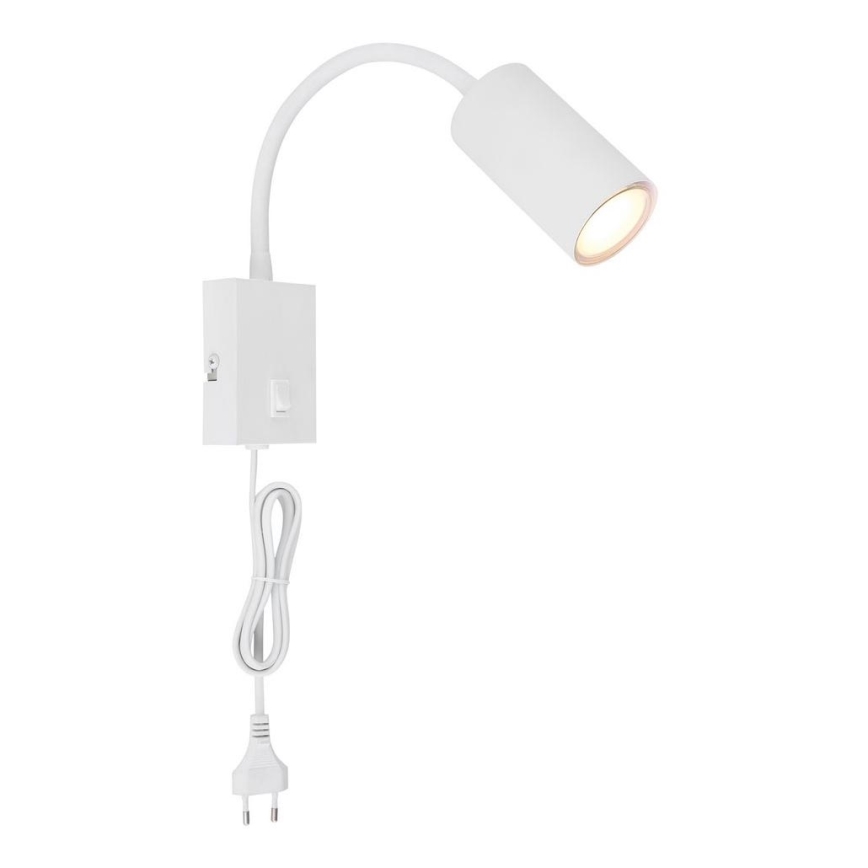 Globo - Fleksibilna zidna lampa 1xGU10/25W/230V bela