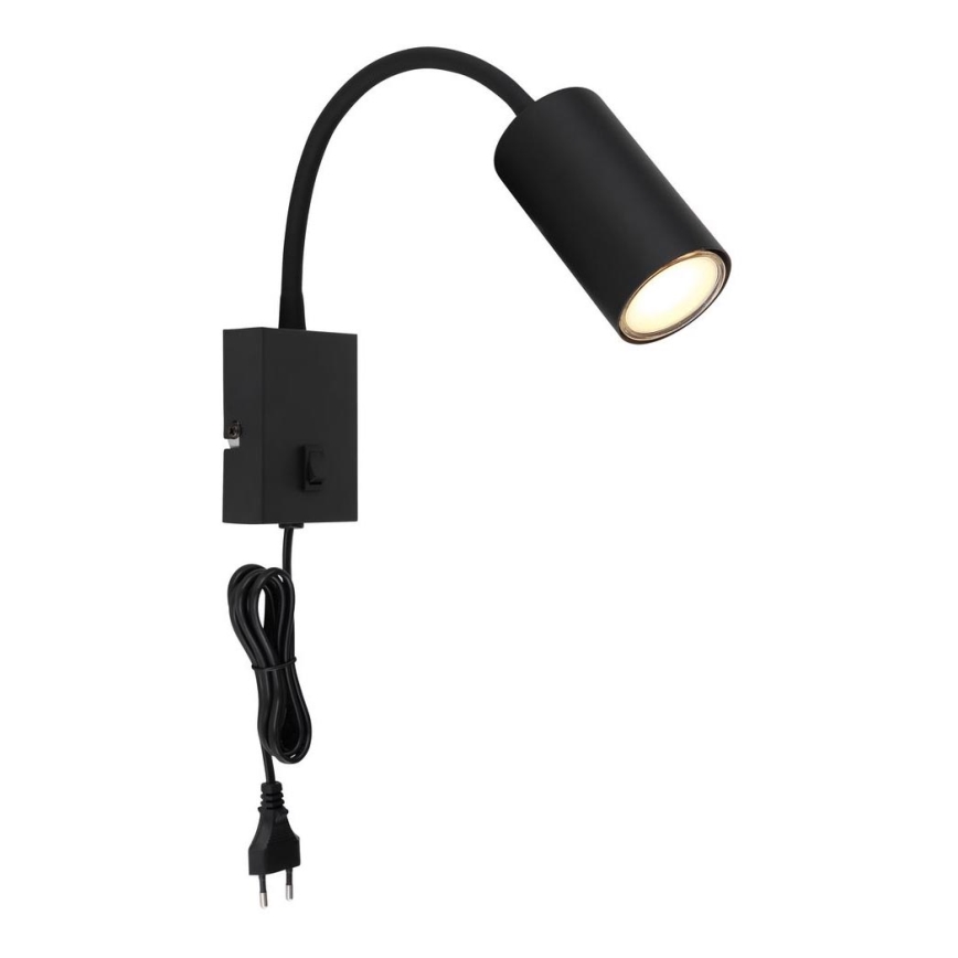 Globo - Fleksibilna zidna lampa 1xGU10/25W/230V crno