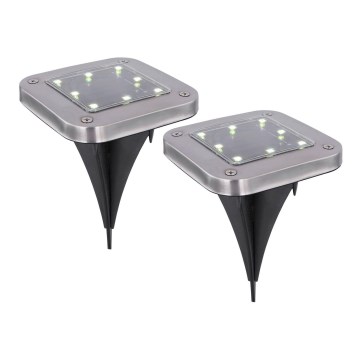 Globo - Komplet 2x LED solarna svetiljka LED/0,8W/1,2V IP44 300 mAh