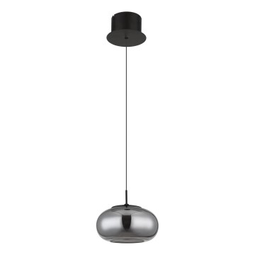 Globo - LED luster na sajli LED/6W/230V crno