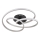 Globo - LED Nadgradni luster LED/40W/230V 3000K mat krom/crno