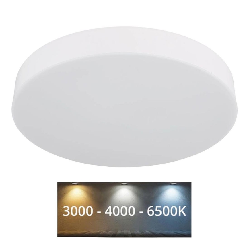 Globo - LED Plafonjera LED/24W/230V 3000K/4000K/6500K pr. 30 cm bela
