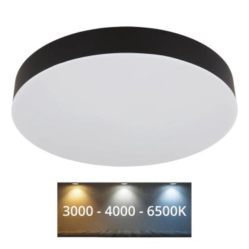 Globo - LED Plafonjera LED/24W/230V 3000K/4000K/6500K pr. 30 cm crno