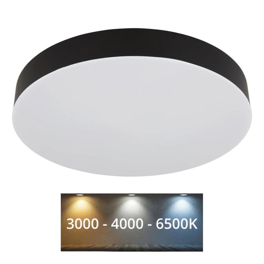 Globo - LED Plafonjera LED/24W/230V 3000K/4000K/6500K pr. 30 cm crno